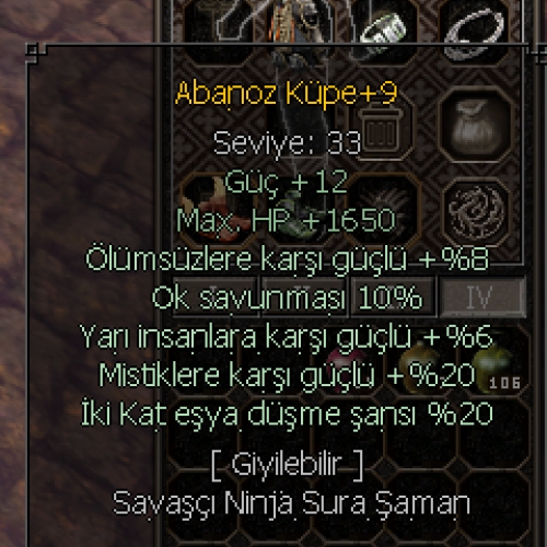  +9 ABANOZ KÜPE